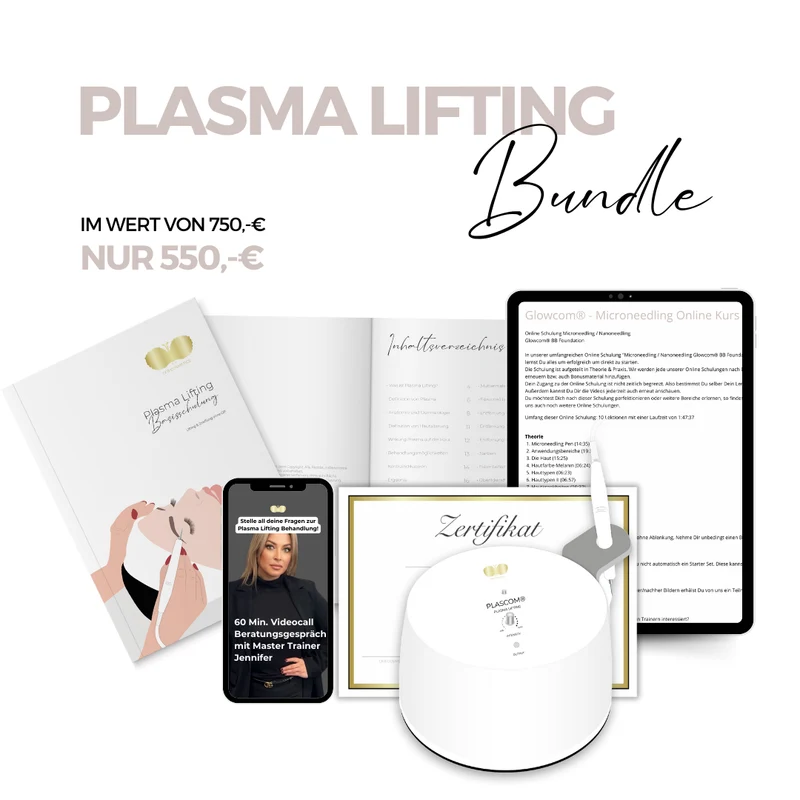PlasCom® Plasma Pen Schulungs-Bundle Gerät & Online-Schulung CFB Cosmetics®