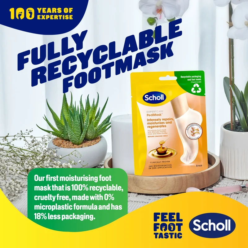ExpertCare Foot Mask with Manuka Honey