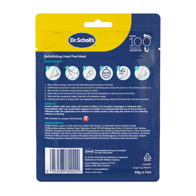 ExpertCare Exfoliating Heel Peel Mask