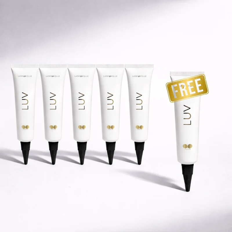 UV Wimpernkleber LUV | UV System | Set 5 + 1 gratis | BESTSELLER | LUV System®