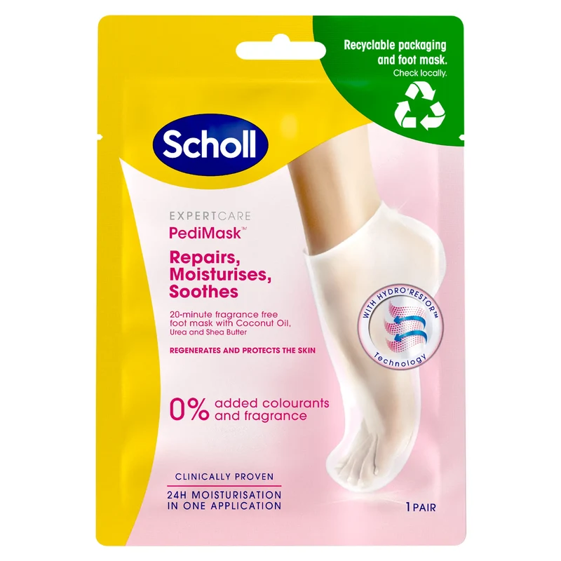 Dry Skin Foot Mask Fragrance & Colourants Free