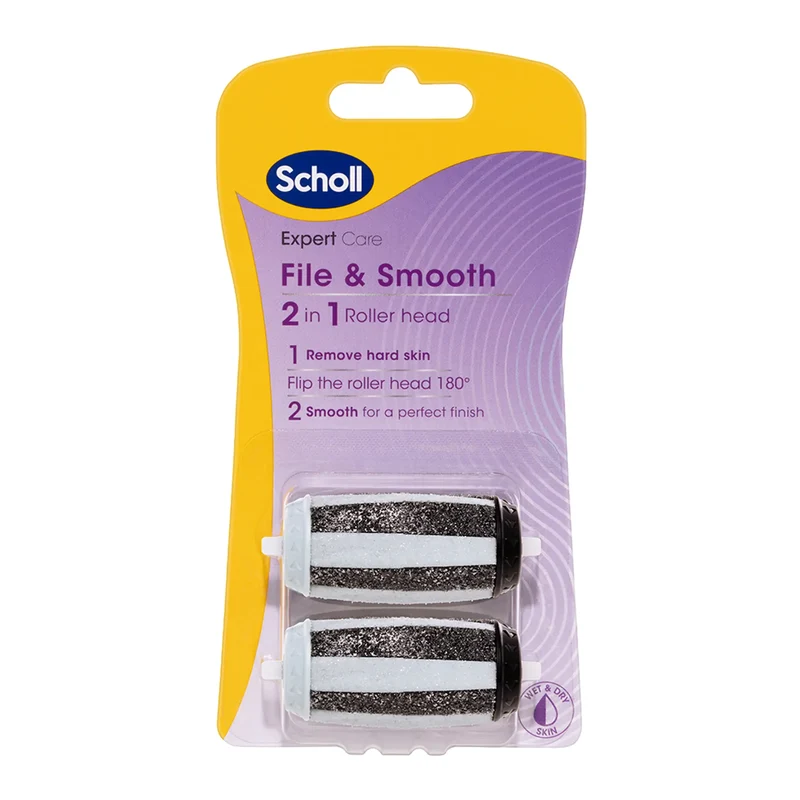 2-in-1 Expert Care Foot File Roller Head Refill