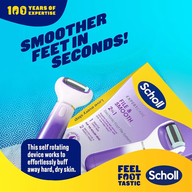 2-in-1 Expert Care Foot File Roller Head Refill