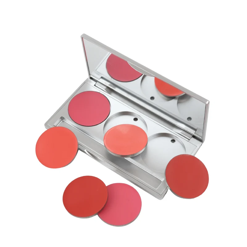 Creme Rouge Palette mit Pinsel