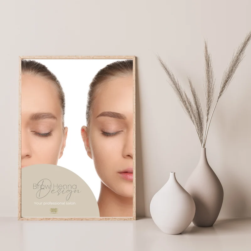 Poster Henna Brows DIN A1 Studio Poster Brow Henna CFB Cosmetics®