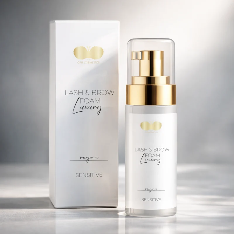 Luxury Wimpernshampoo – Lash & Brow Foam 60ml | Sanfte Reinigung für Wimpernextensions – CFB Cosmetics®