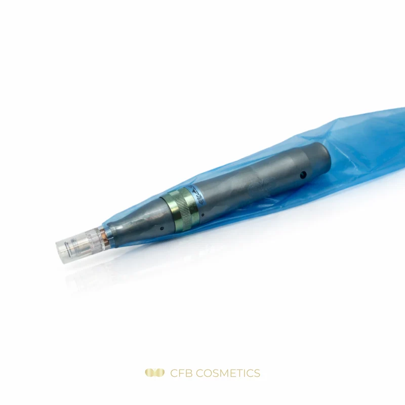 Schlauchüberzug unsteril transparent blau für Microneedling Pen 125 Stück - CFB Cosmetics®