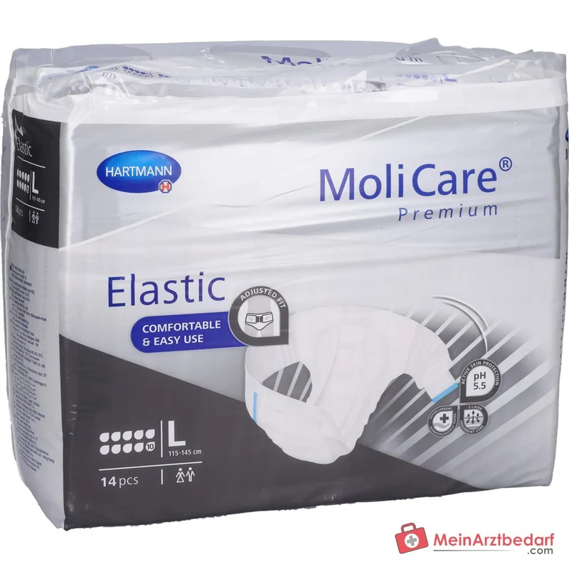 MoliCare Premium Elastic Inkontinenzslip 10 Tropfen Größe L, 4x14 Stück