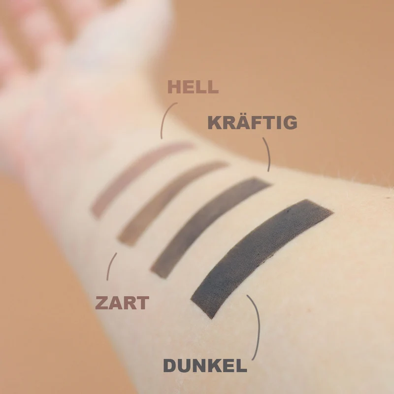 Augen und Braue, Farbauswahl