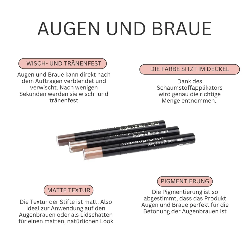 Augen und Braue, Farbauswahl