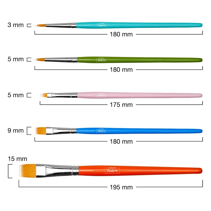 PINTURA Pinsel-Set zur Gesichtsbemahlung