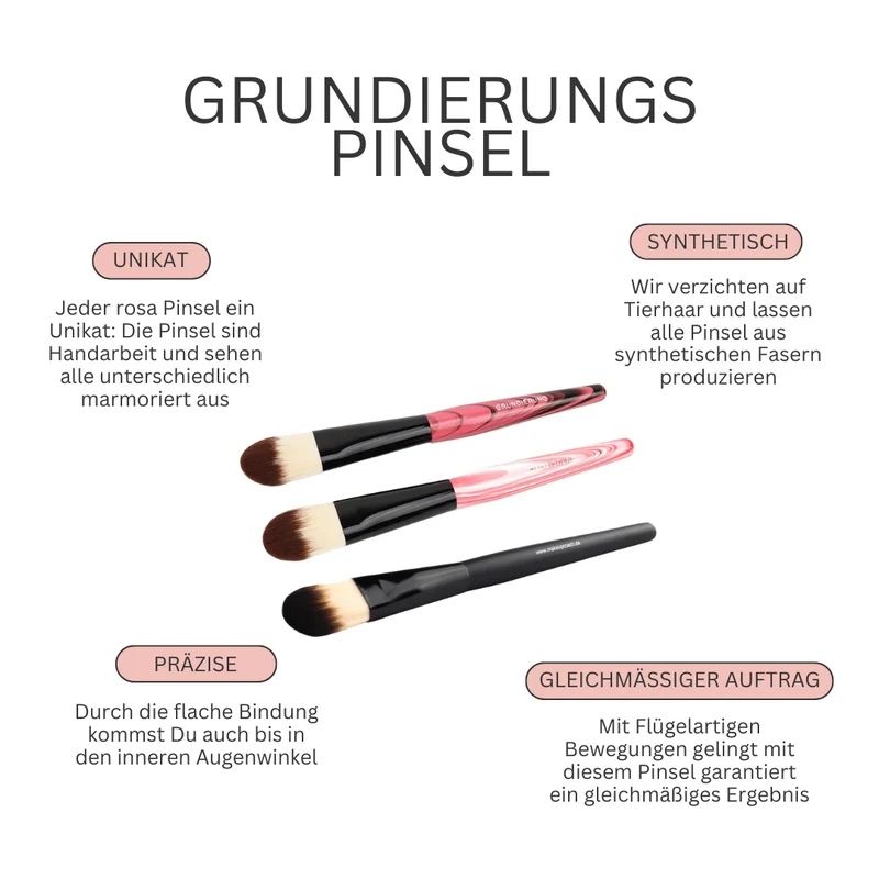Grundierungspinsel, verschiedene Farben zur Auswahl