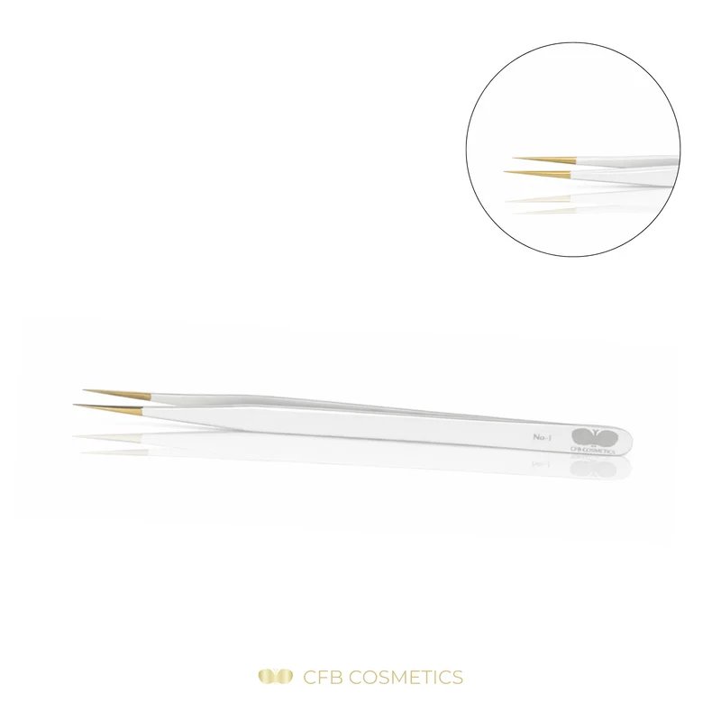 Luxury Pinzette No 1 gerade extra lang zum Separieren CFB Cosmetics®