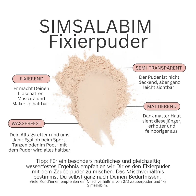 Simsalabim wasserfester Fixierpuder