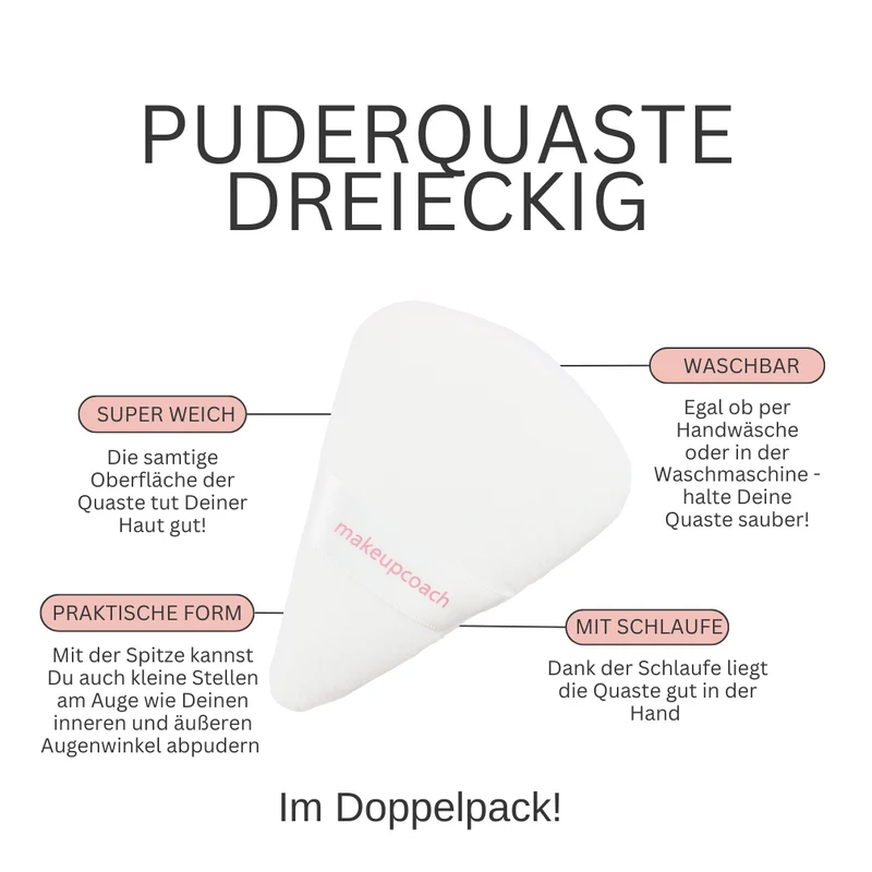 Puderquaste, verschiedene Größen zur Auswahl