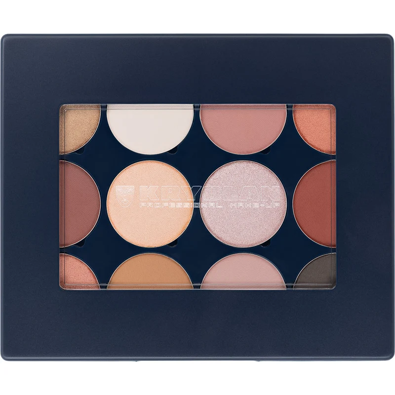Kryolan Velvet Vision Eye Shadow Palette 12 Farben