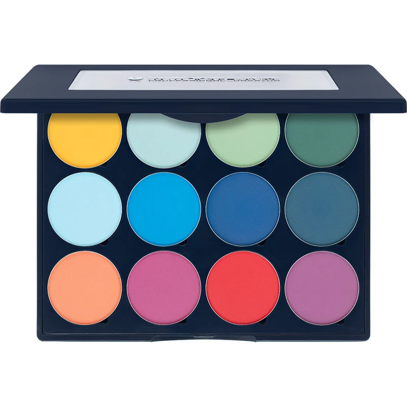 Kryolan Velvet Vision Eye Shadow Palette 12 Farben