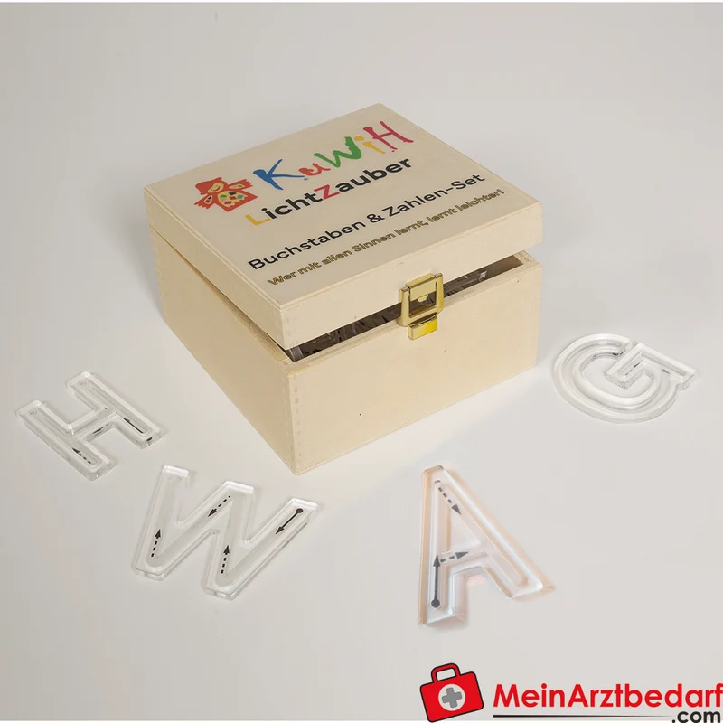 KuWiH LichtZauber Schablonen Großbuchstaben Plexiglas-Set