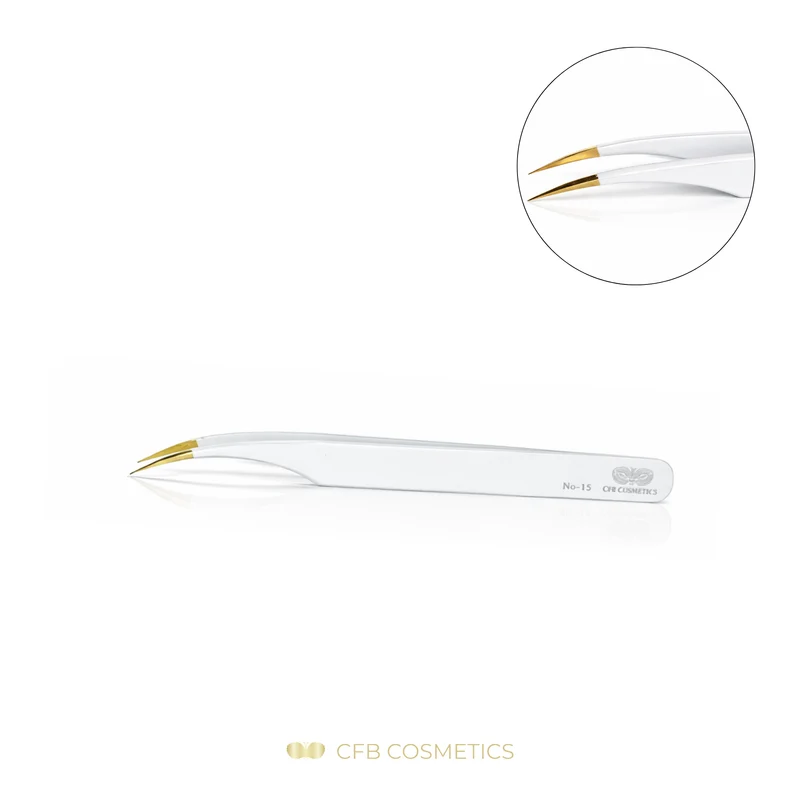 Luxury Pinzette No 15 gebogen zum Separieren CFB Cosmetics®