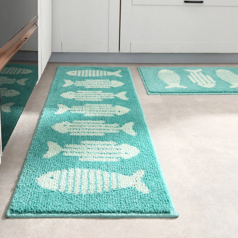 Nautisch inspiriertes Küchenläufer-Matte für Zuhause