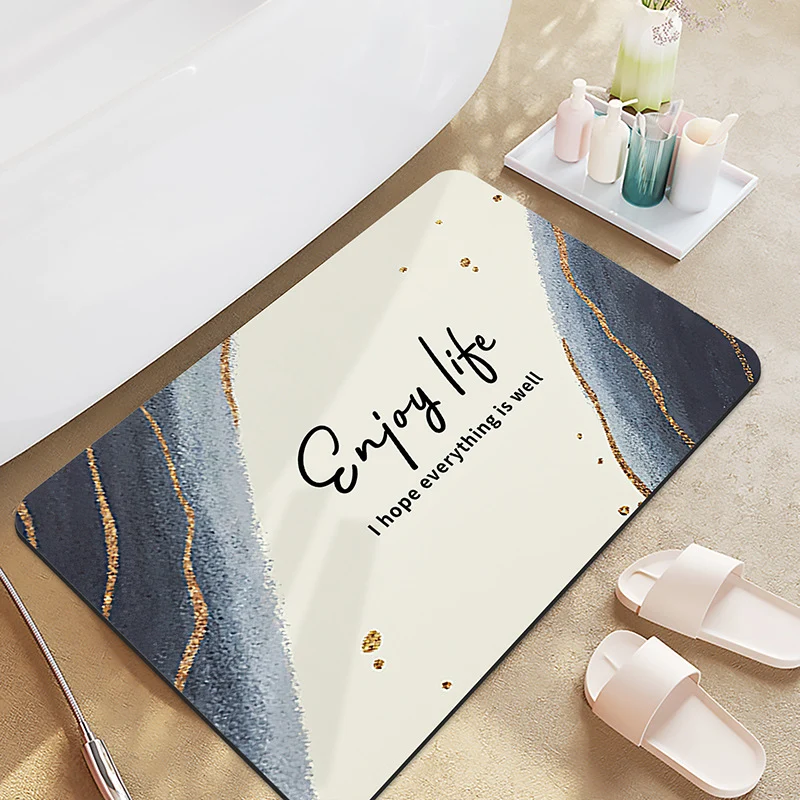 Motivationsanzeige Badmatte für Badezimmer