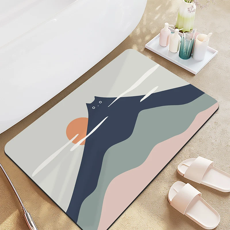 Motivationsanzeige Badmatte für Badezimmer