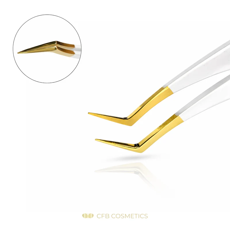 Luxury Pinzette No 5 75° 10 mm für Volumentechnik CFB Cosmetics®