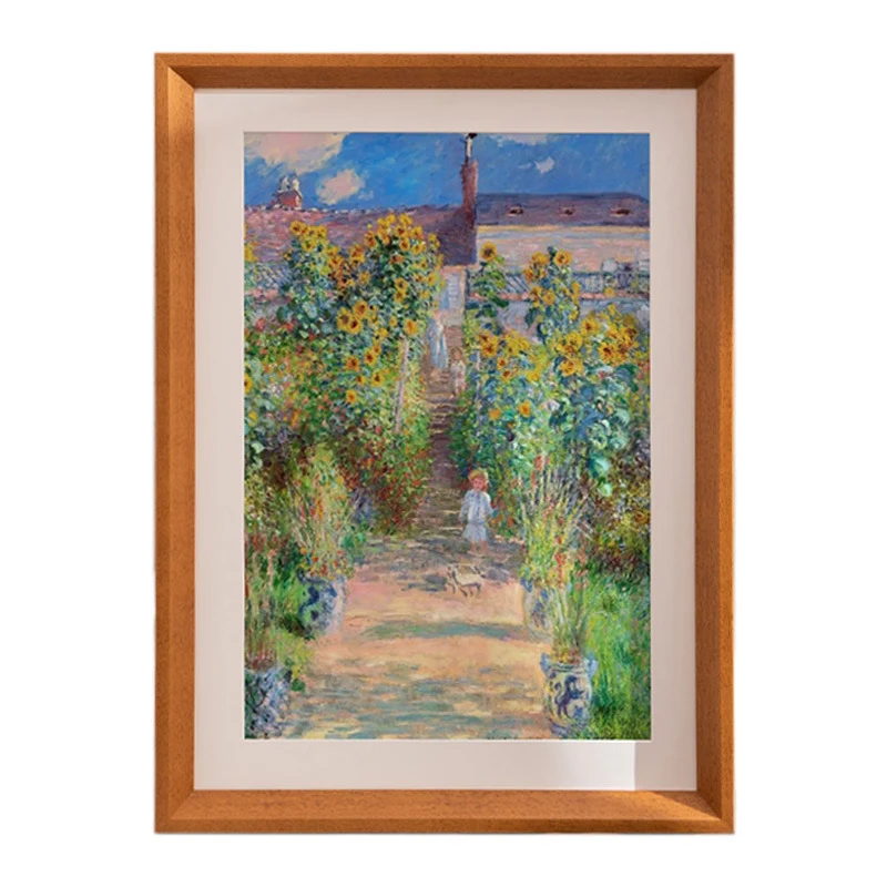 Künstlerisch gerahmte Wandkunst