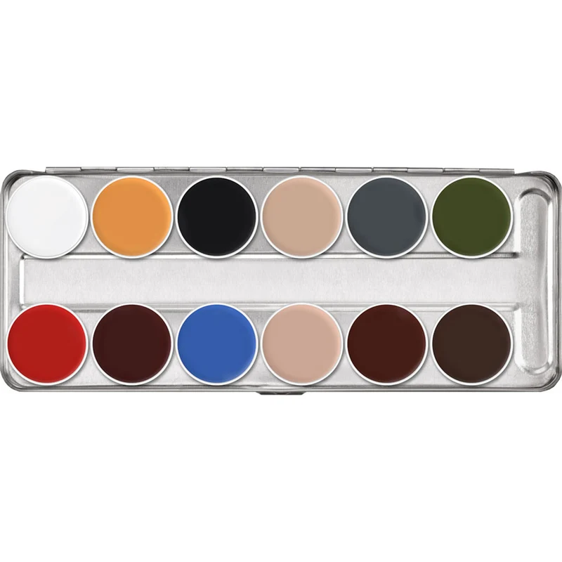 Kryolan Supracolor Palette 12 Farben