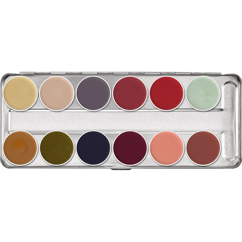 Kryolan Supracolor Palette 12 Farben