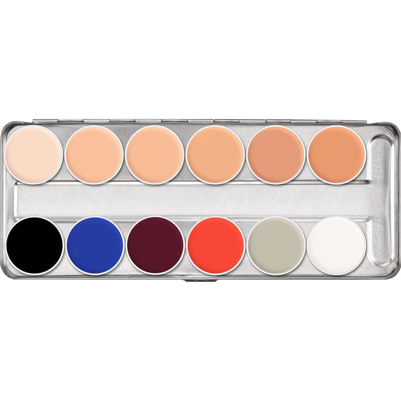 Kryolan Supracolor Palette 12 Farben