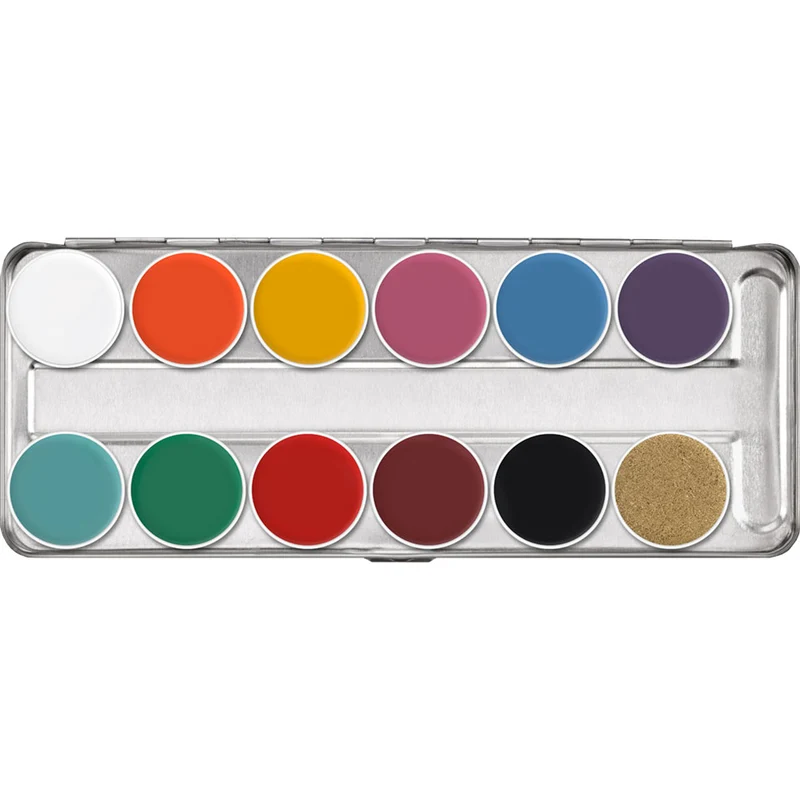 Kryolan Supracolor Palette 12 Farben