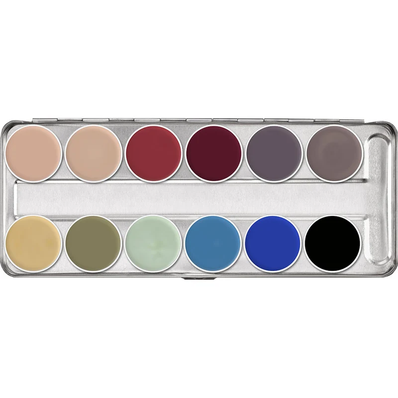 Kryolan Supracolor Palette 12 Farben