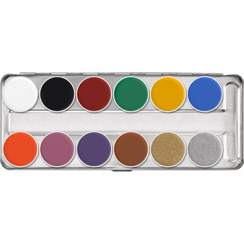 Kryolan Supracolor Palette 12 Farben