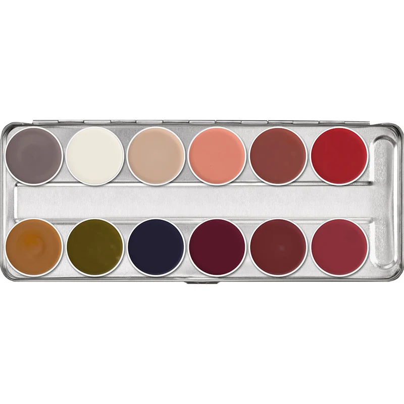 Kryolan Supracolor Palette 12 Farben