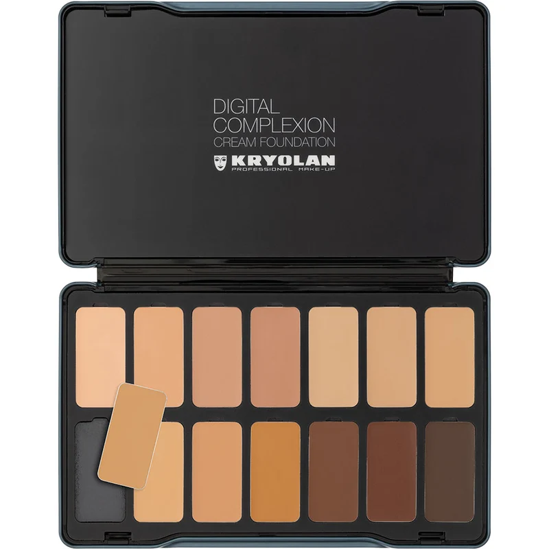Kryolan Digital Complexion Cream Foundation Palette 14 Farben - digital 1