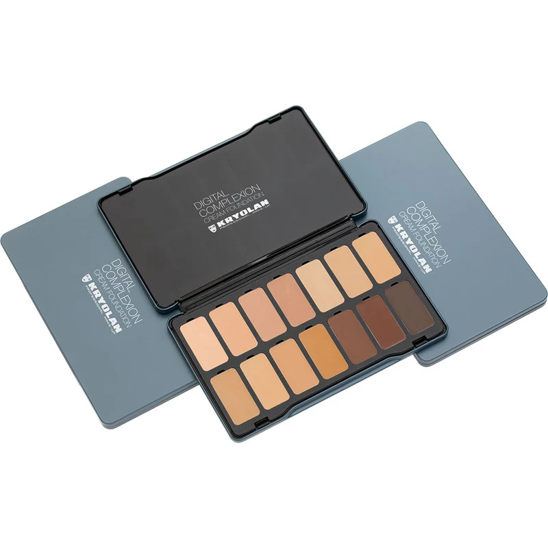 Kryolan Digital Complexion Cream Foundation Palette 14 Farben - digital 1
