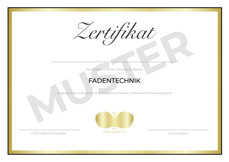 Zertifikat | Fadentechnik | 2023