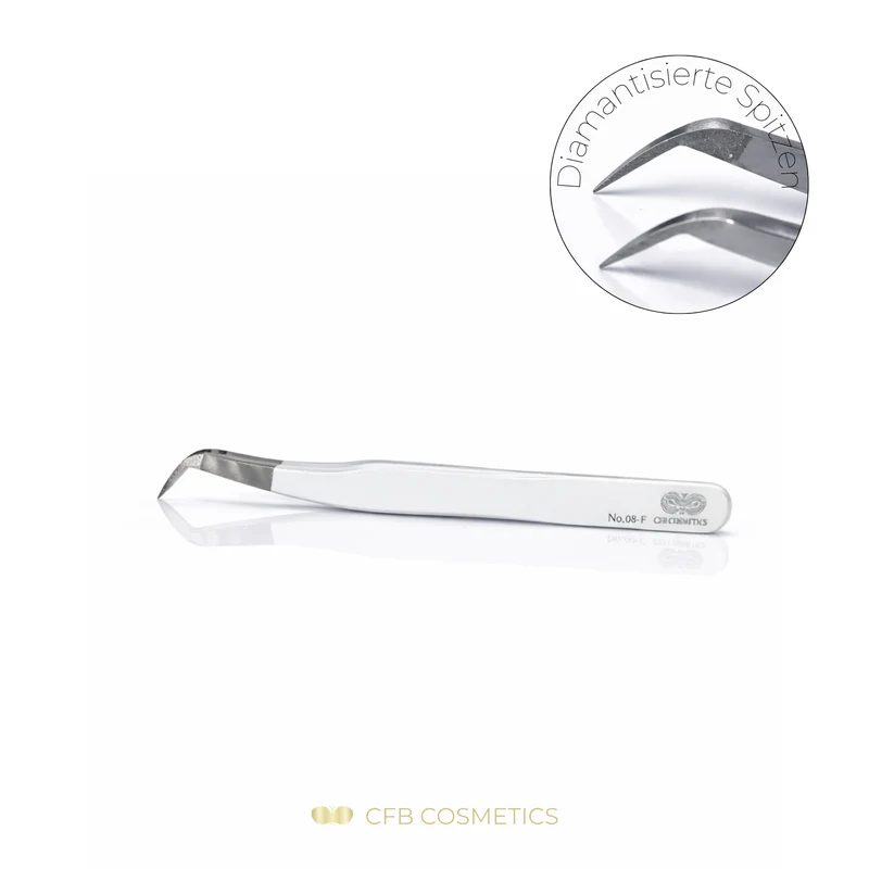 Luxury Diamant Pinzette No 8 Fine Wimpernverlängerung Volumentechnik CFB Cosmetics®