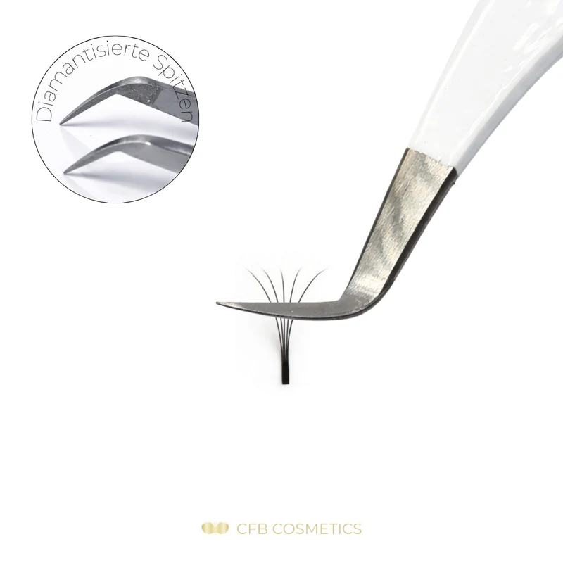 Luxury Diamant Pinzette No 8 Fine Wimpernverlängerung Volumentechnik CFB Cosmetics®