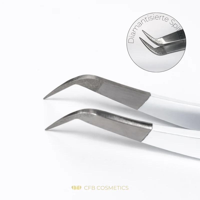 Luxury Diamant Pinzette No 8 Fine Wimpernverlängerung Volumentechnik CFB Cosmetics®