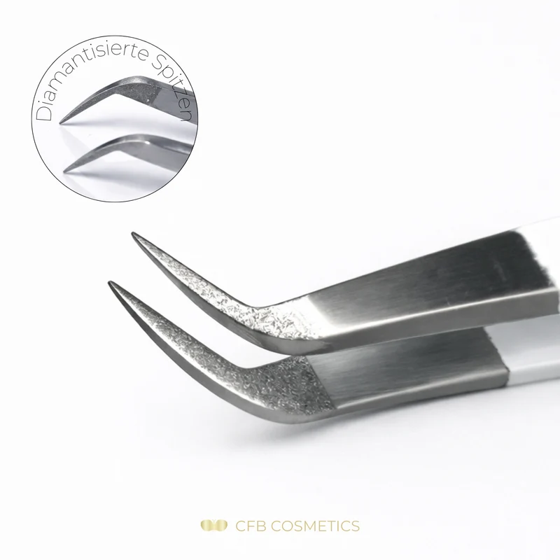 Luxury Diamant Pinzette No 8 Fine Wimpernverlängerung Volumentechnik CFB Cosmetics®