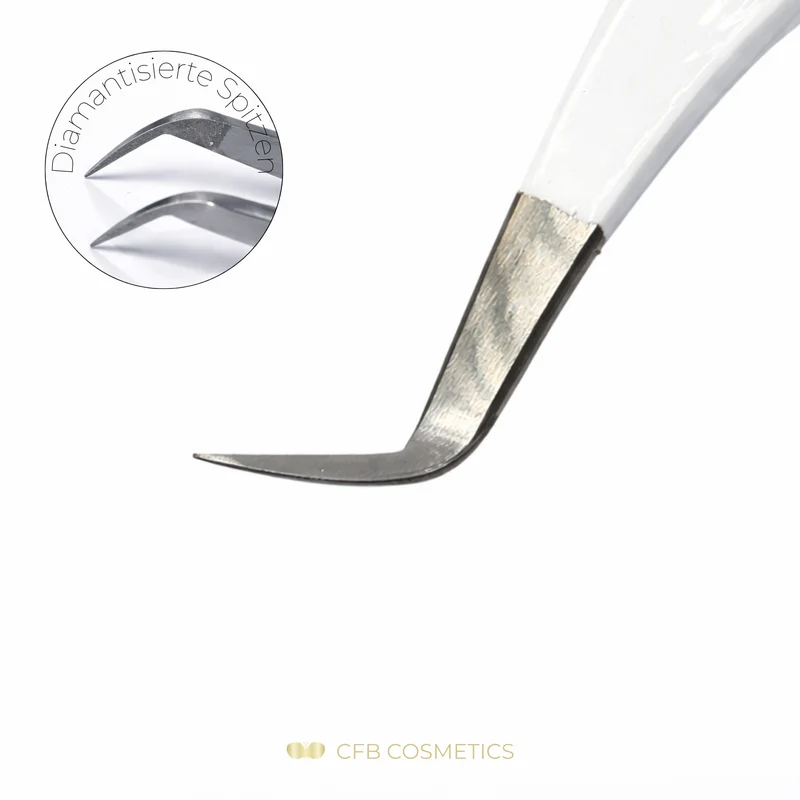 Luxury Diamant Pinzette No 8 Fine Wimpernverlängerung Volumentechnik CFB Cosmetics®
