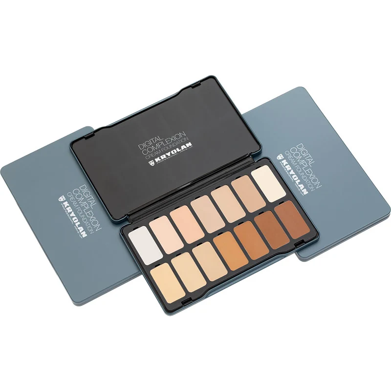 Kryolan Digital Complexion Cream Foundation Palette 14 Farben - digital 2