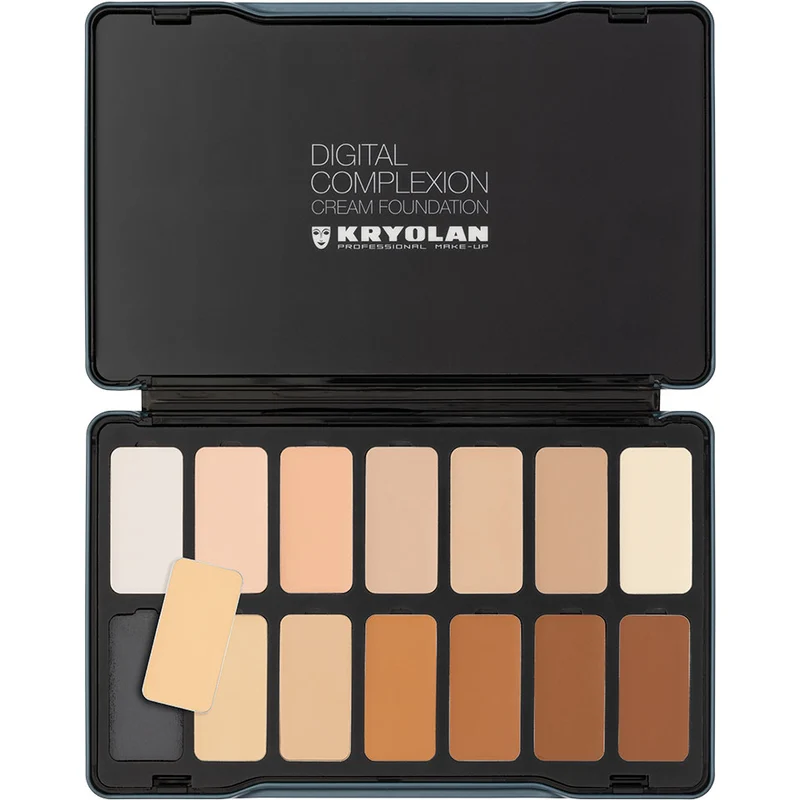 Kryolan Digital Complexion Cream Foundation Palette 14 Farben - digital 2