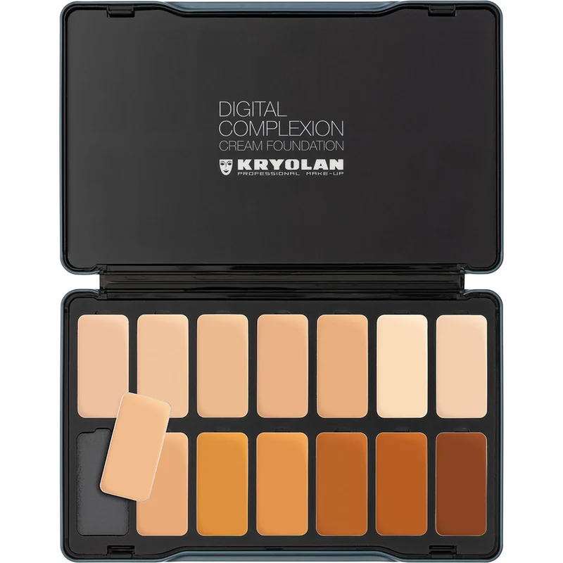 Kryolan Digital Complexion Cream Foundation Palette 14 Farben - digital 3