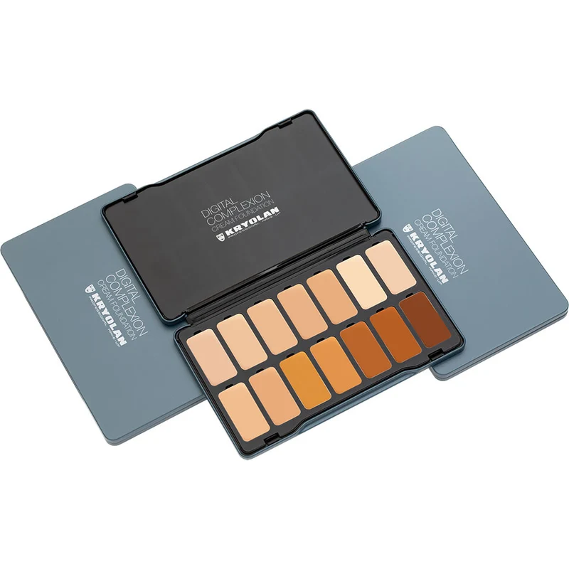 Kryolan Digital Complexion Cream Foundation Palette 14 Farben - digital 3