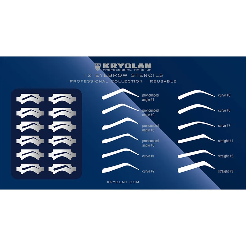 KRYOLAN Augenbrauen Schablonen Set