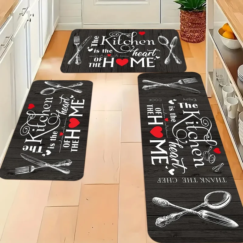 Stylische Küchenmatte Set