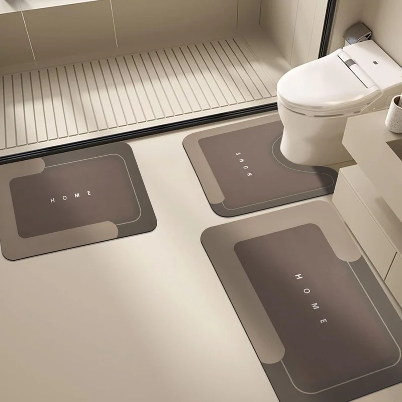 Stylisches Badezimmermatten-Set